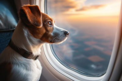 כלב במטוס